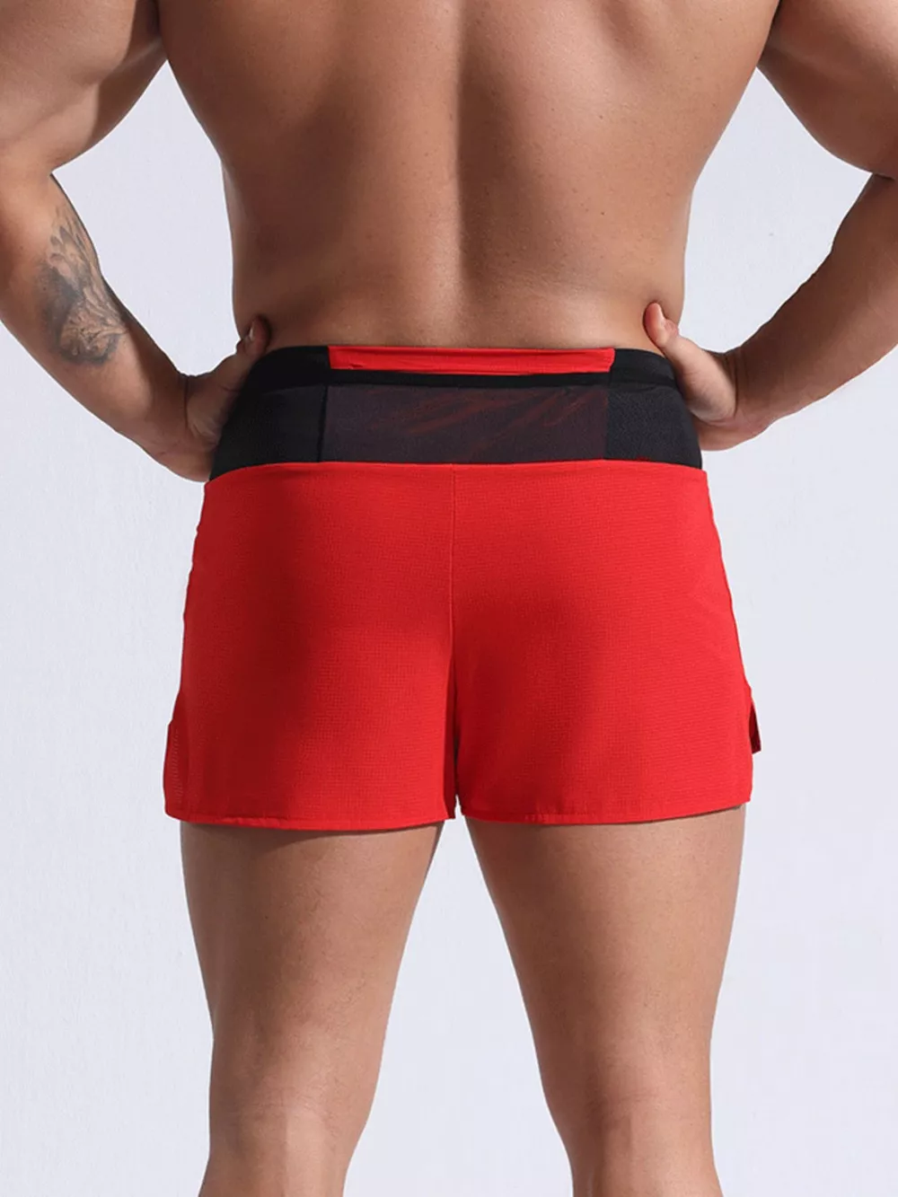 Men's Full Size Contrast Active Shorts Plus Size, image 13