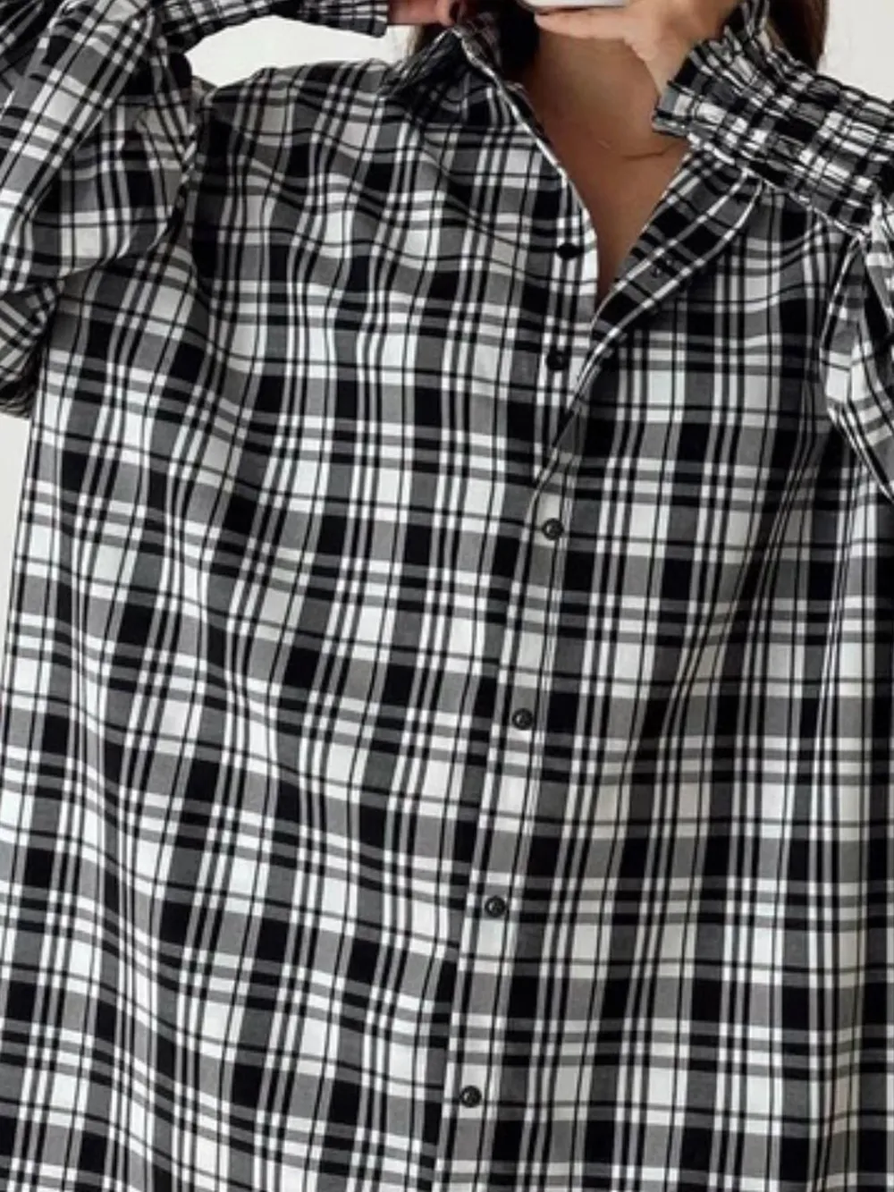 Plaid Button Up Long Sleeve Shirt, image 17