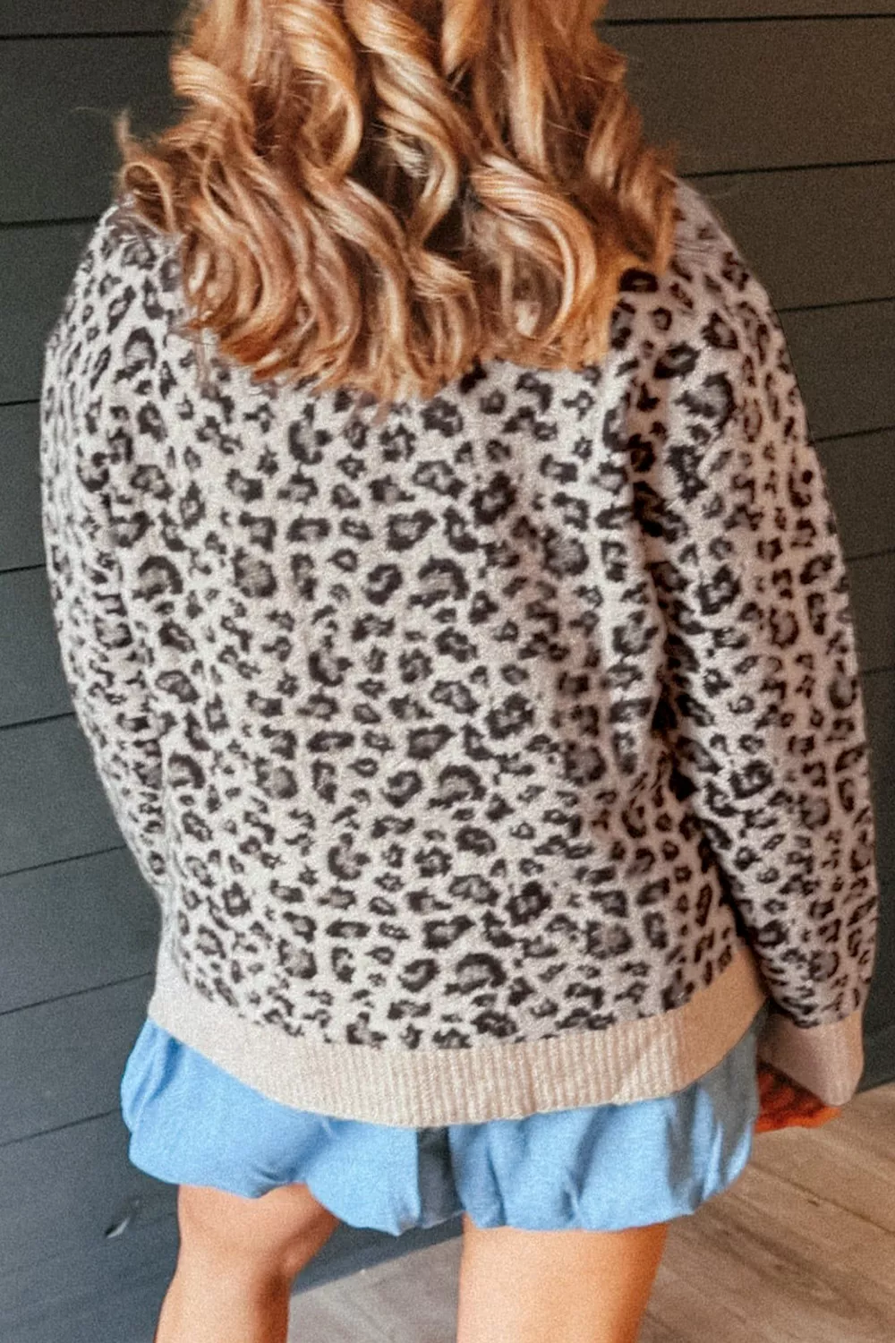 Leopard Crew Neck Sweater, image 2