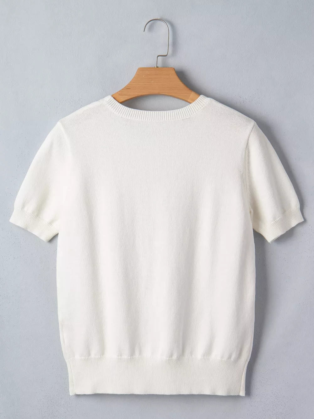 Wild West Horse Head Printed Short Sleeve Sweater, image 4