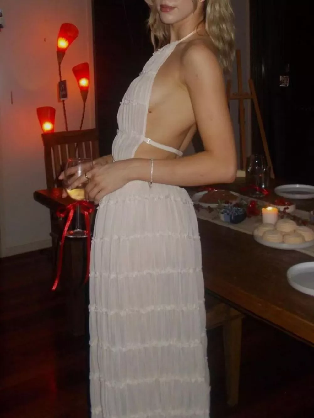 Boho Chic Ruffled Halter Crop Top and Maxi Skirt Set, image 8