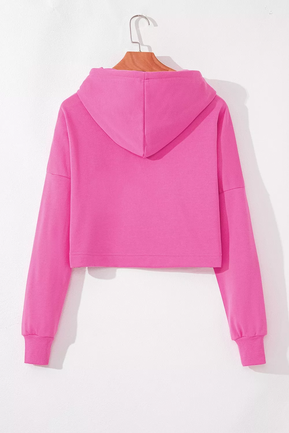Drawstring Dropped Shoulder Hoodie, image 9