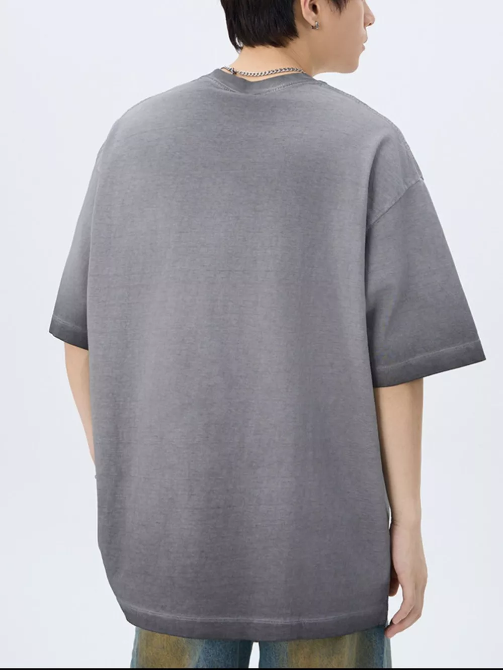 Men's Letter Round Neck Half Sleeve T-Shirt, image 3