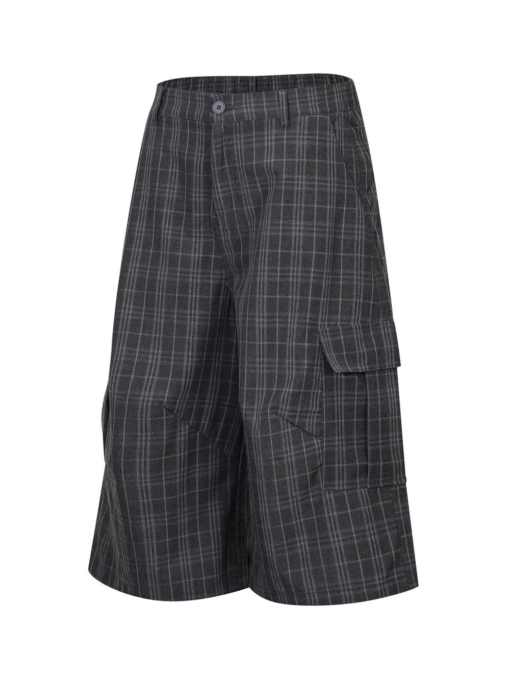 Men's Plaid Wide-Leg Capris, image 2