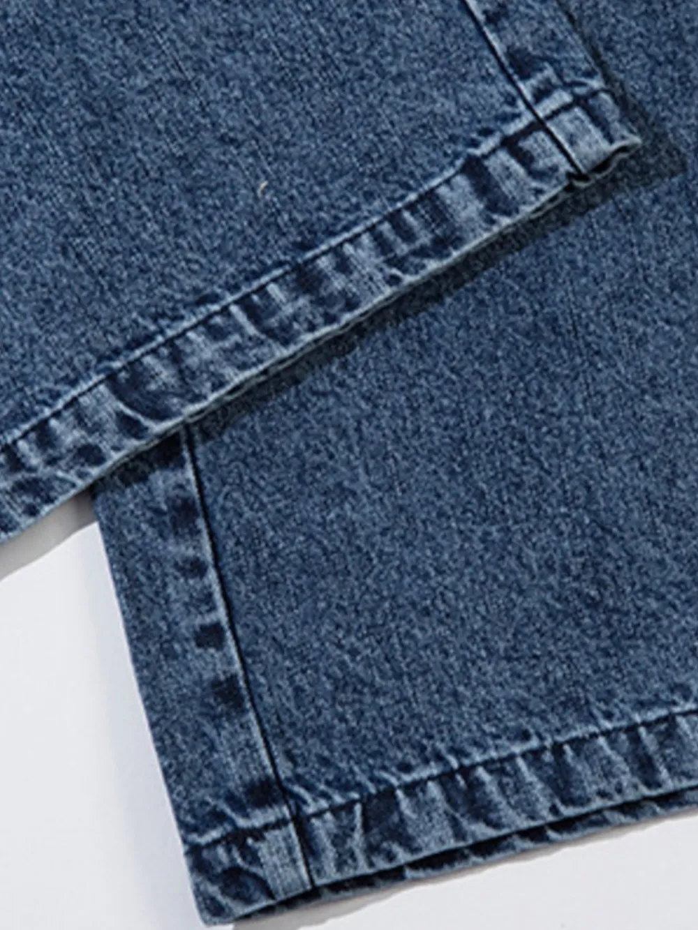 Men's Washed Wide Leg Graphic Jeans, image 3