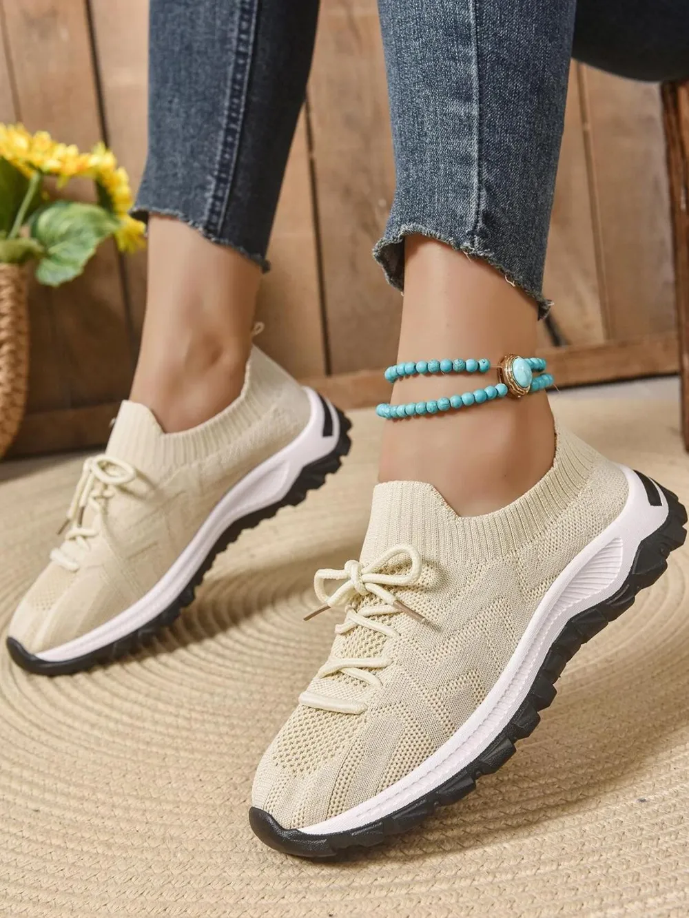 Mesh Knit Lace Up Athletic, image 23