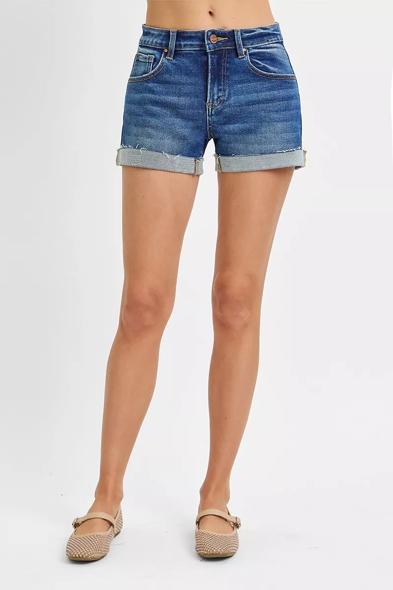 Low Rise Cuffed Shorts, image 5
