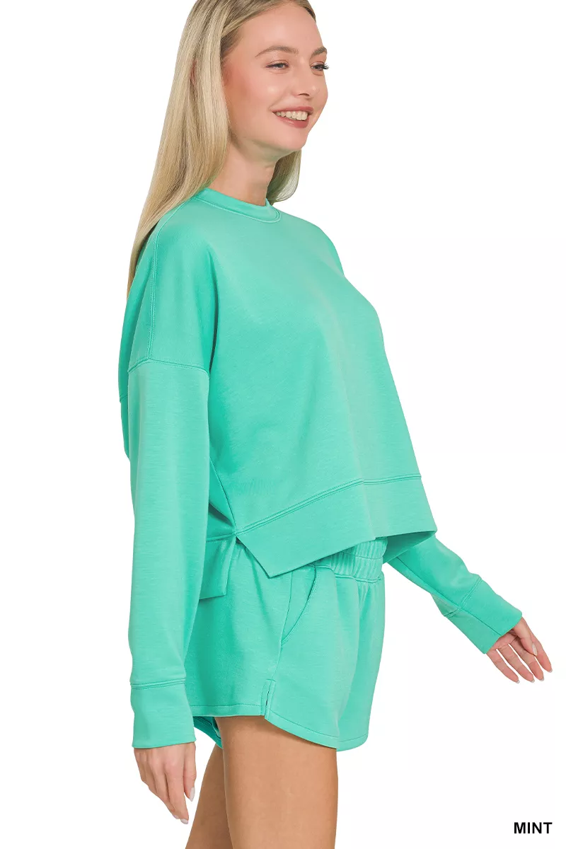 Scuba Long Sleeve Sweatshirts & Shorts Set, image 2