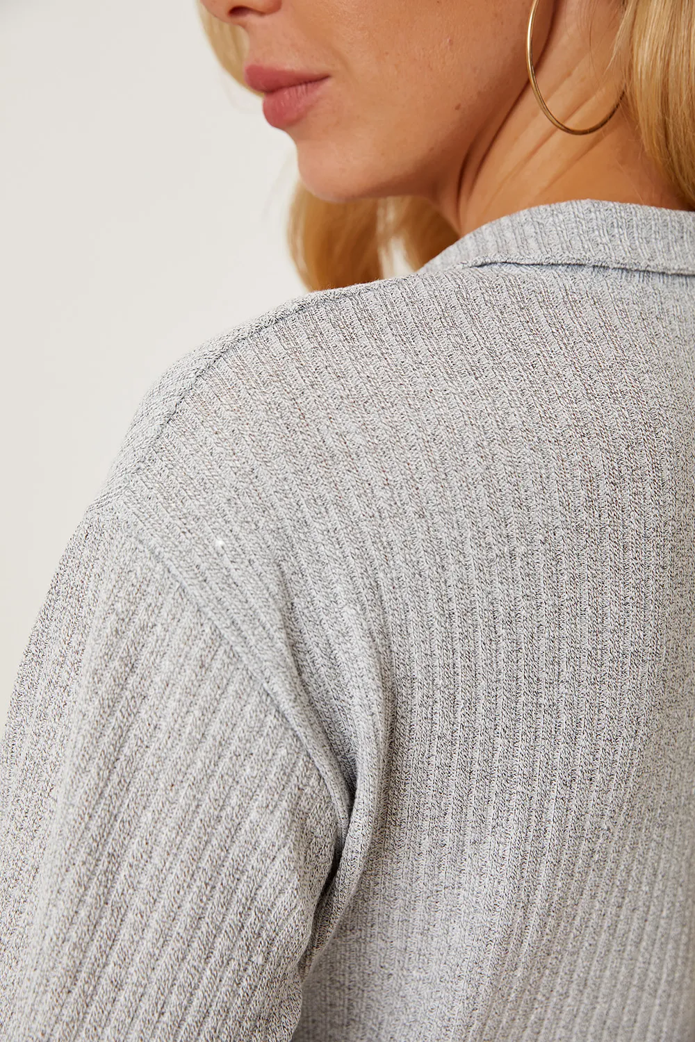 Collared Neck Dropped Shoulder T-Shirt, image 8