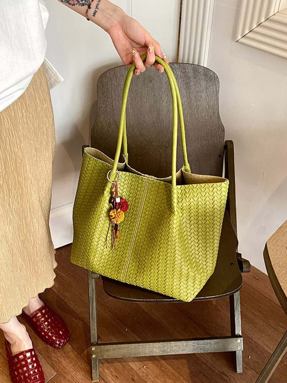 PU Leather Tote Bag, image 2