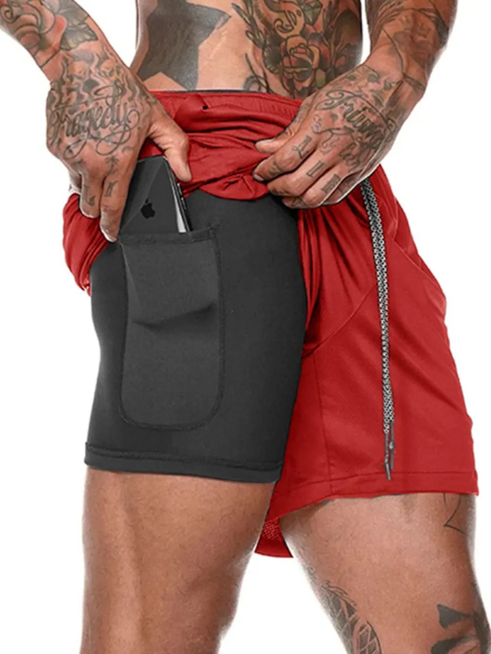 Men's Plus Size Drawstring Active Shorts, image 10
