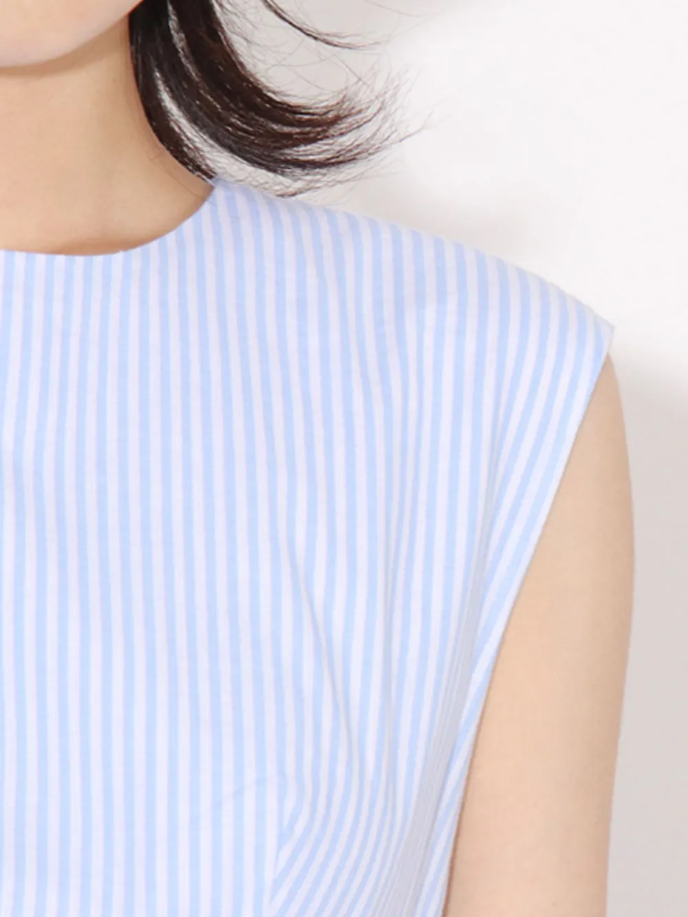 Backless Sleeveless Striped Mini Dress, image 8