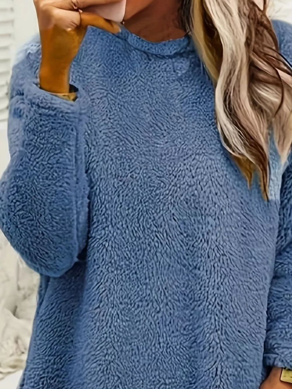 Fleece Long Sleeve Sweatshirt, image 7