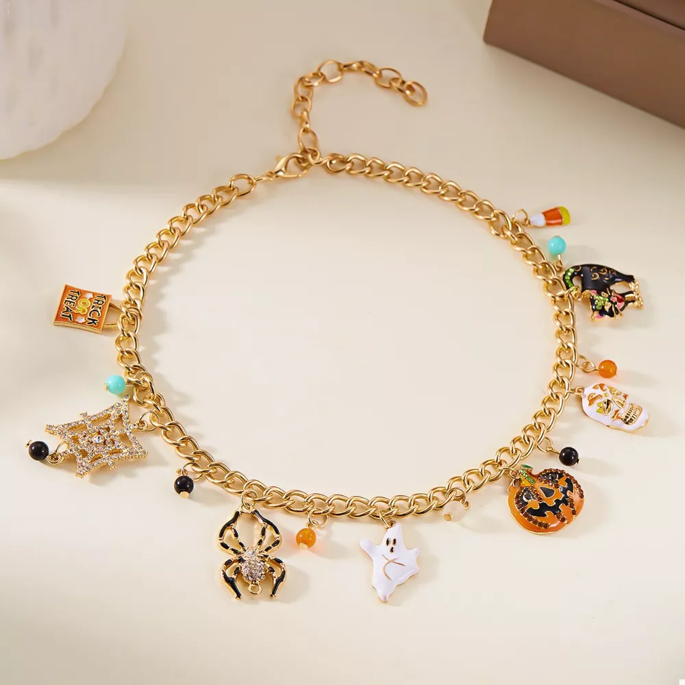 18K Gold-Plated Halloween Theme Bracelet, image 5
