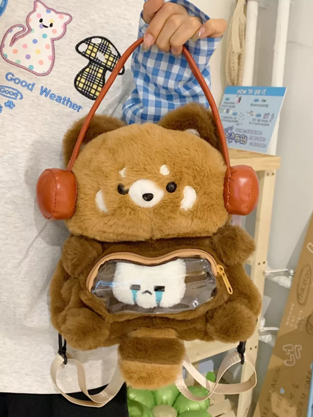Cat Plush Backpack Bag, image 4