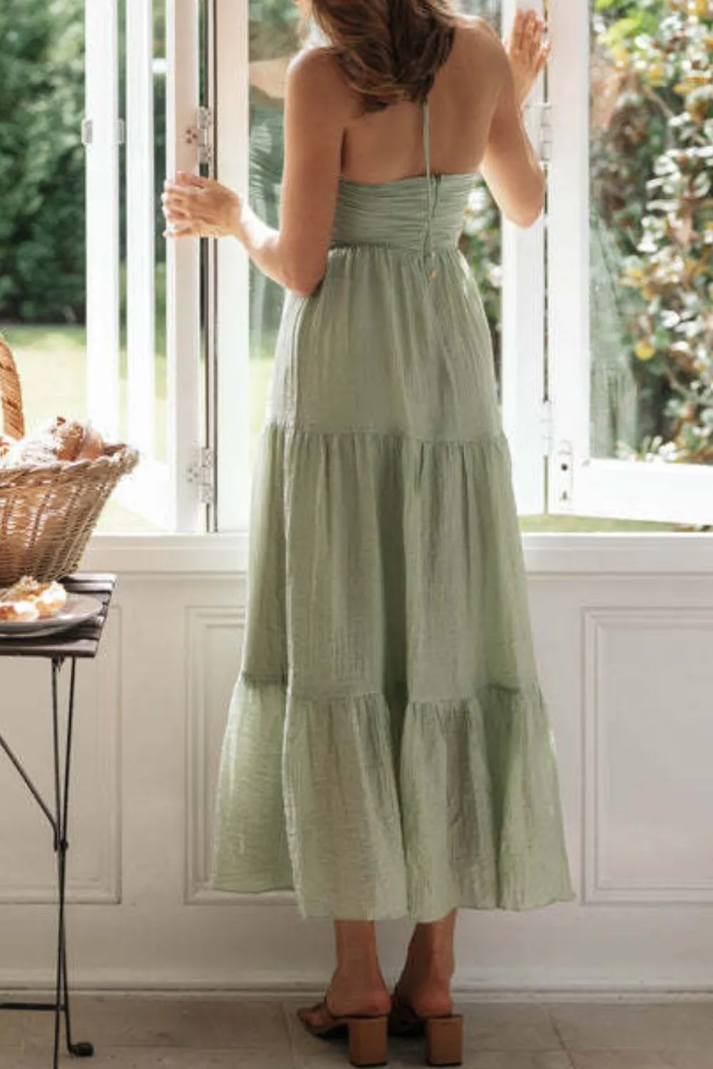 Tiered Halter Neck Cami Dress, image 10