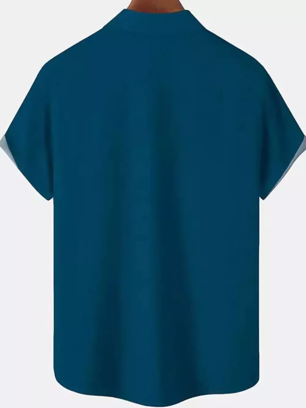 Men's Full Size Color Block Short Sleeve Shirt Plus Size, image 2
