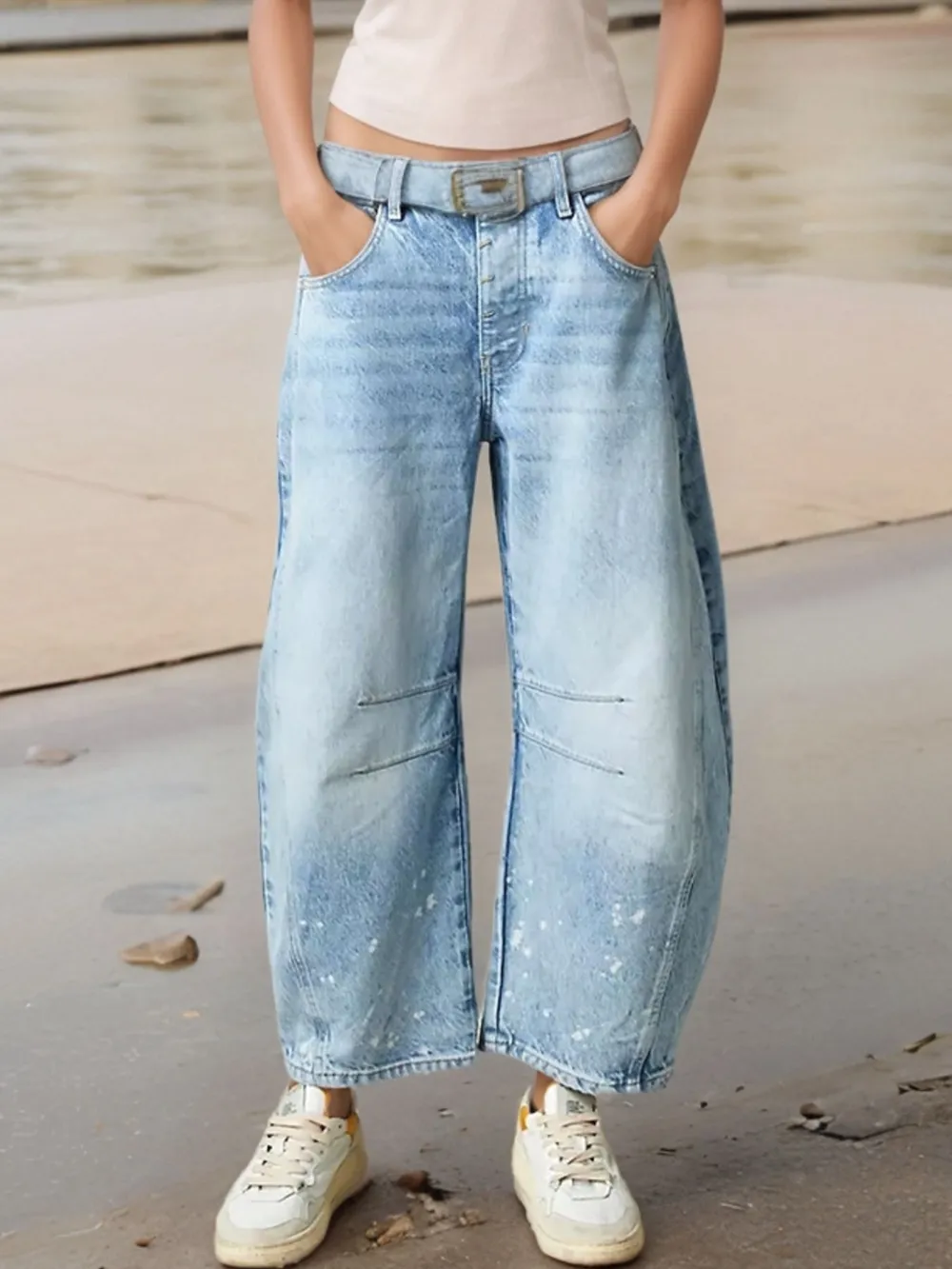 Wide Leg Relaxed Fit Jeans, image 5