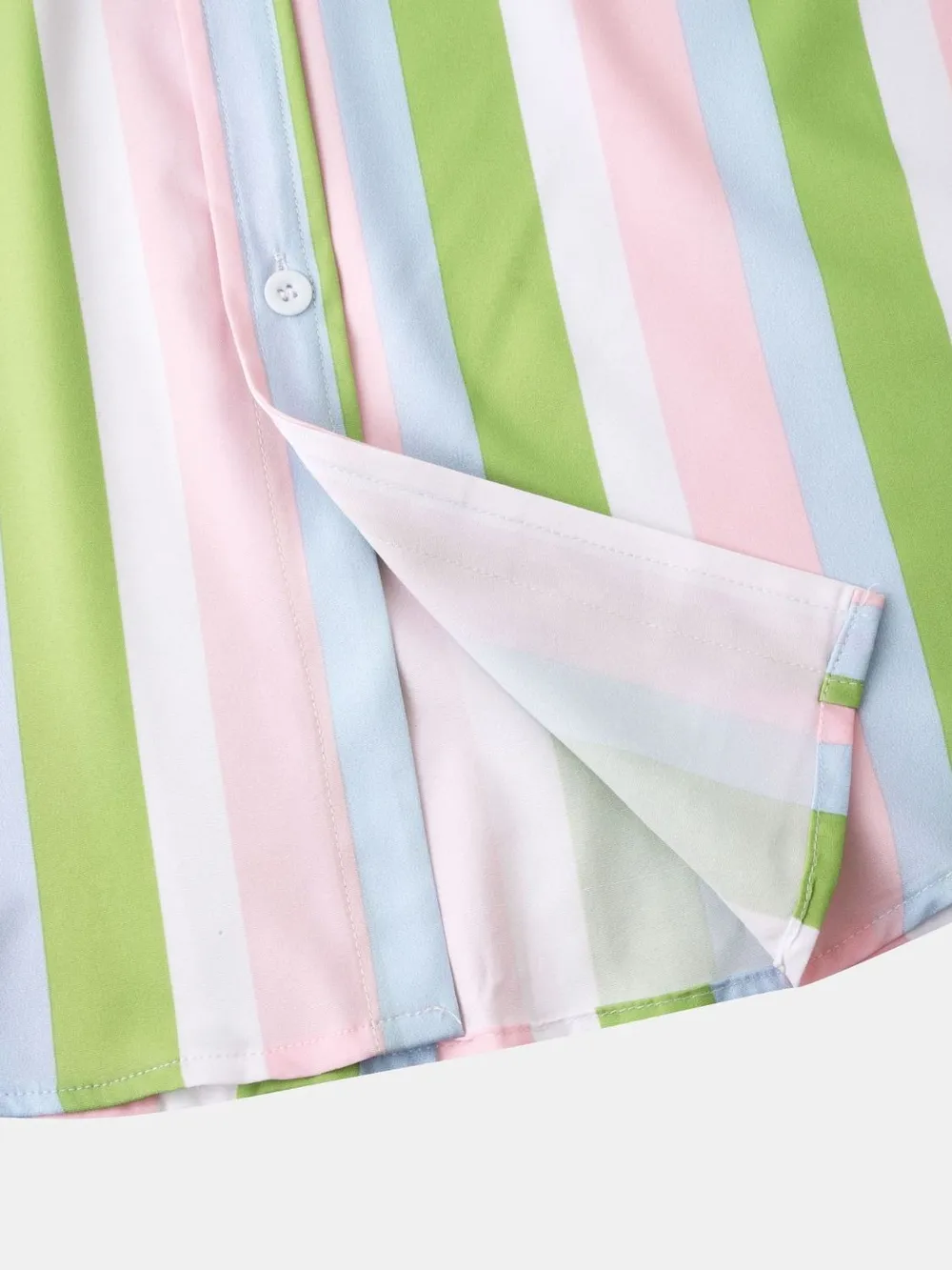 Men's Striped Collared Neck Shirt, image 4