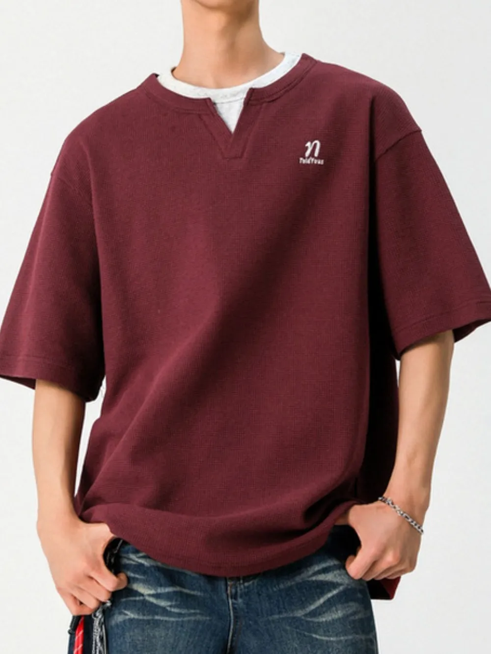 Men's Round Neck Half Sleeve T-Shirt, image 2