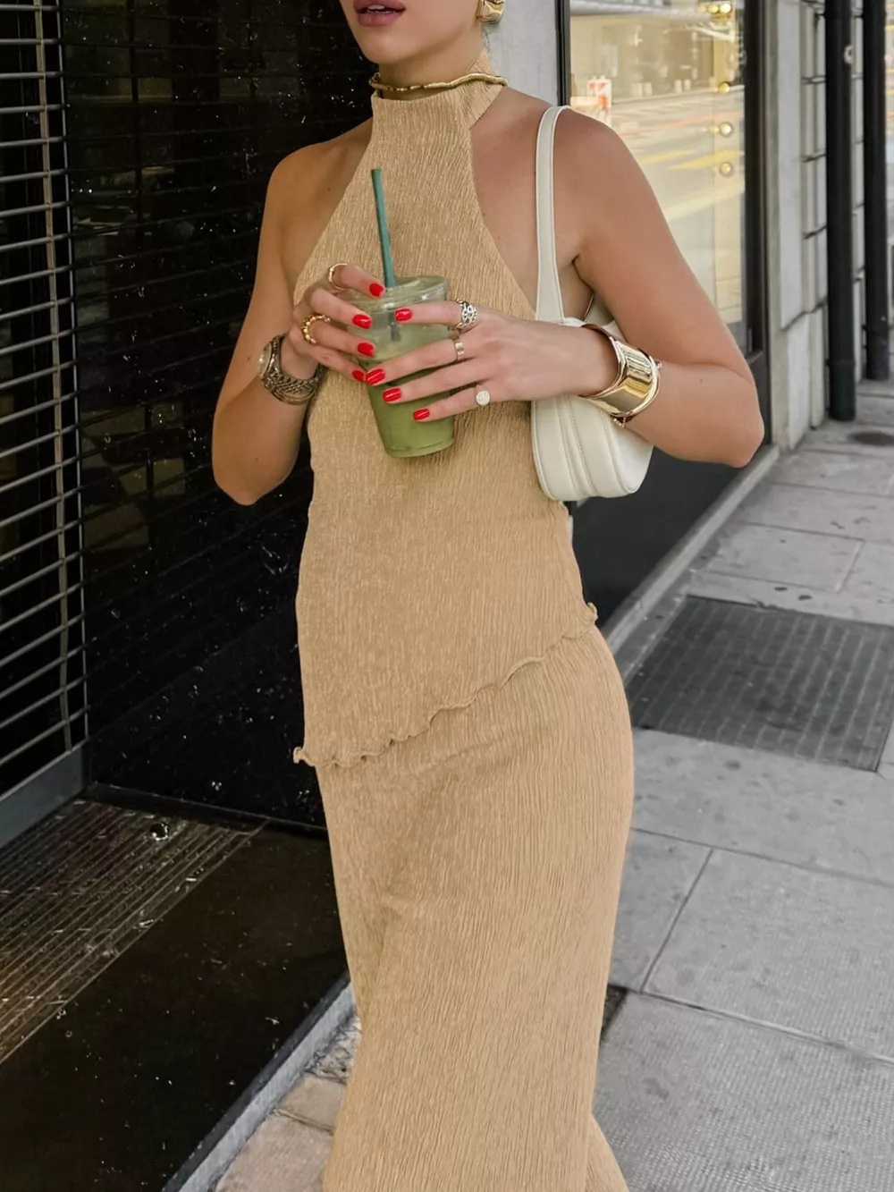 Sleeveless Top and Wide-Leg Pants Two-Piece Set, image 19