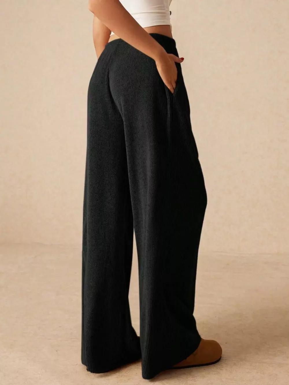 Drawstring Wide Leg Pants, image 17