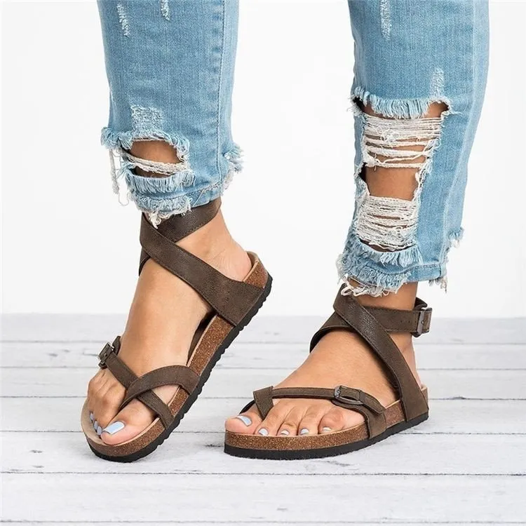 Toe Loop Flats Sandals, image 3
