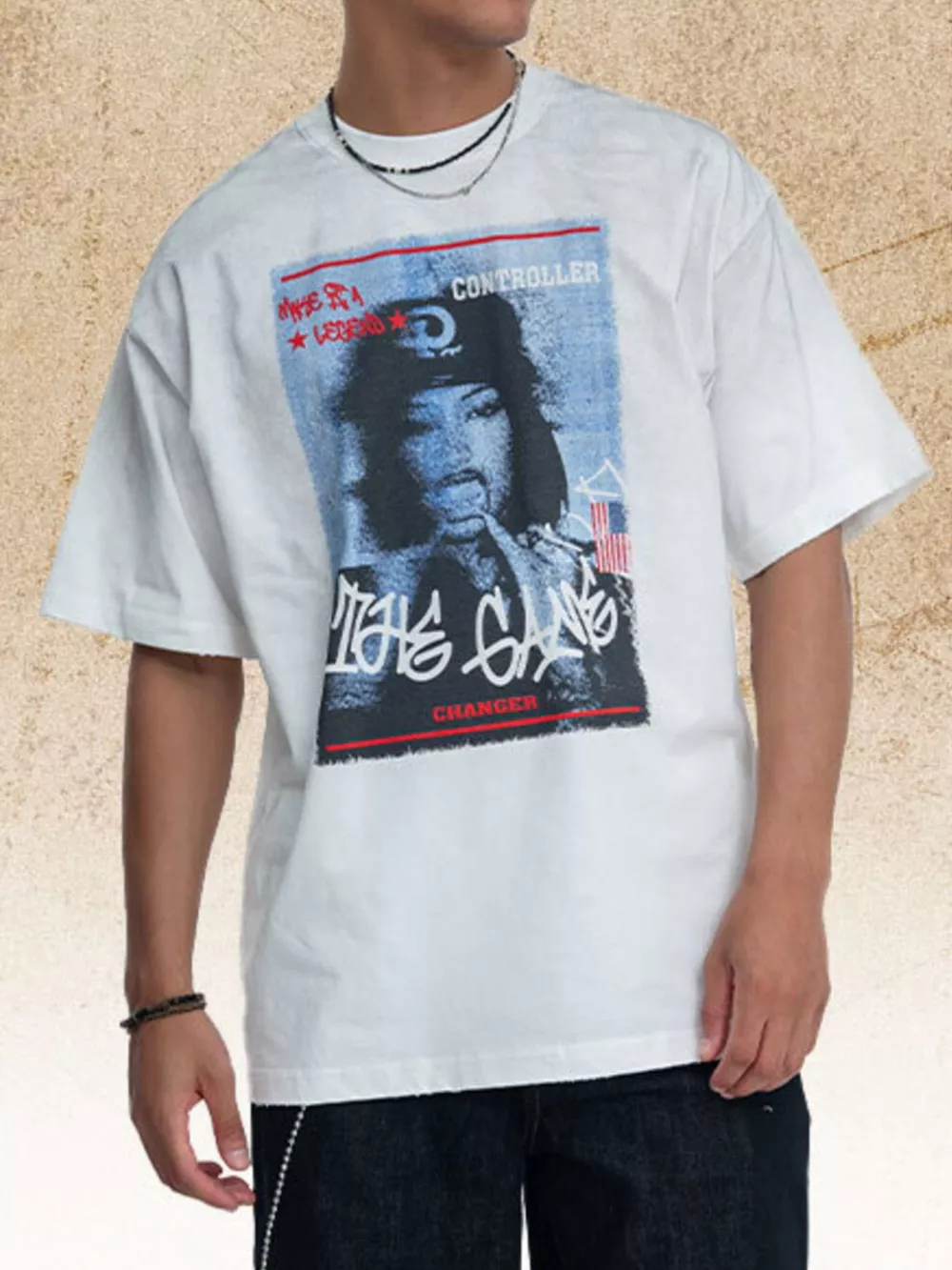 Men's Graphic Round Neck T-Shirt, image 3