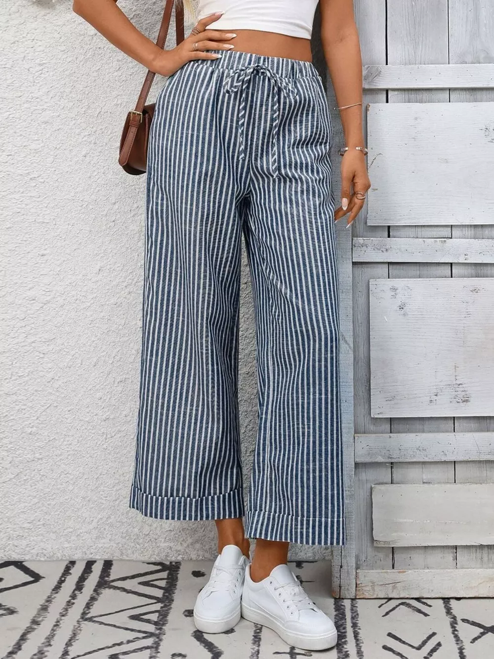 Striped Wide Leg Pants, image 7