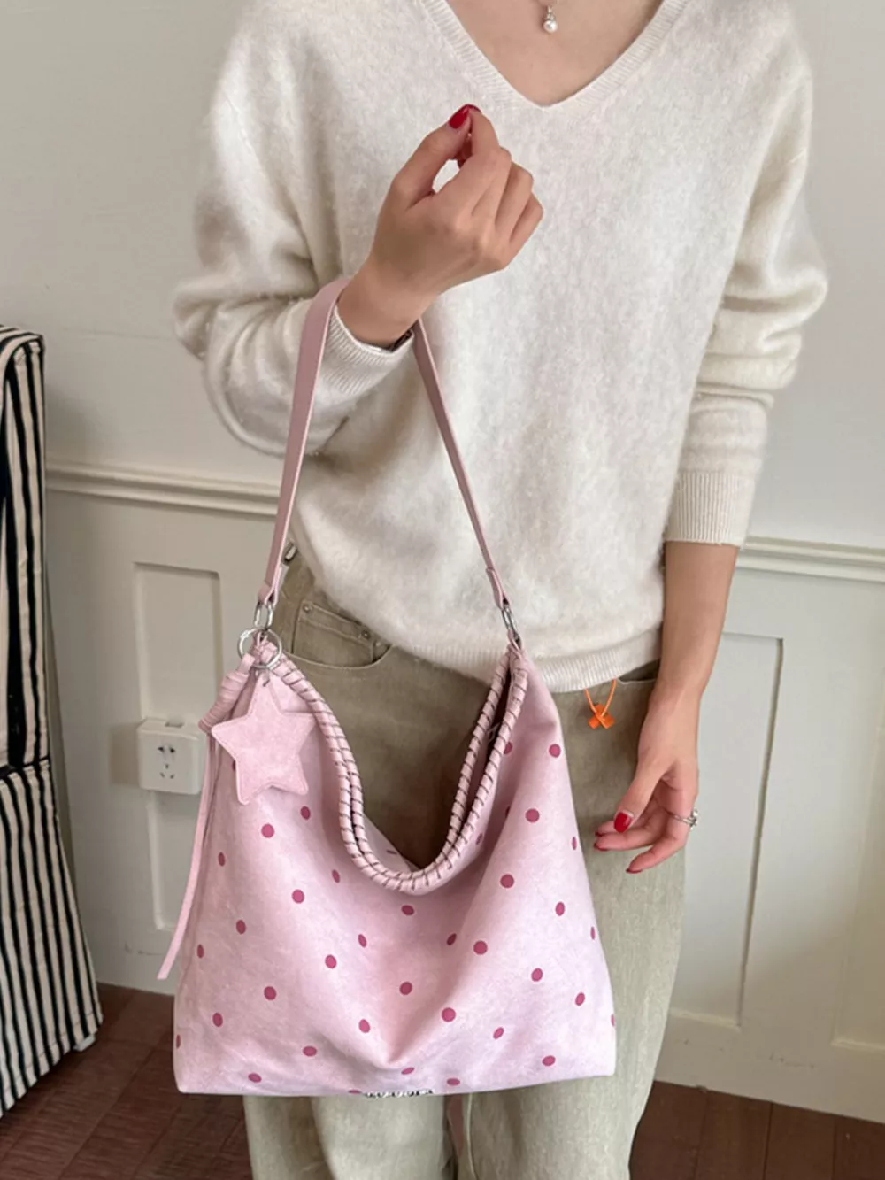 Polka Dot Shoulder Bag, image 4