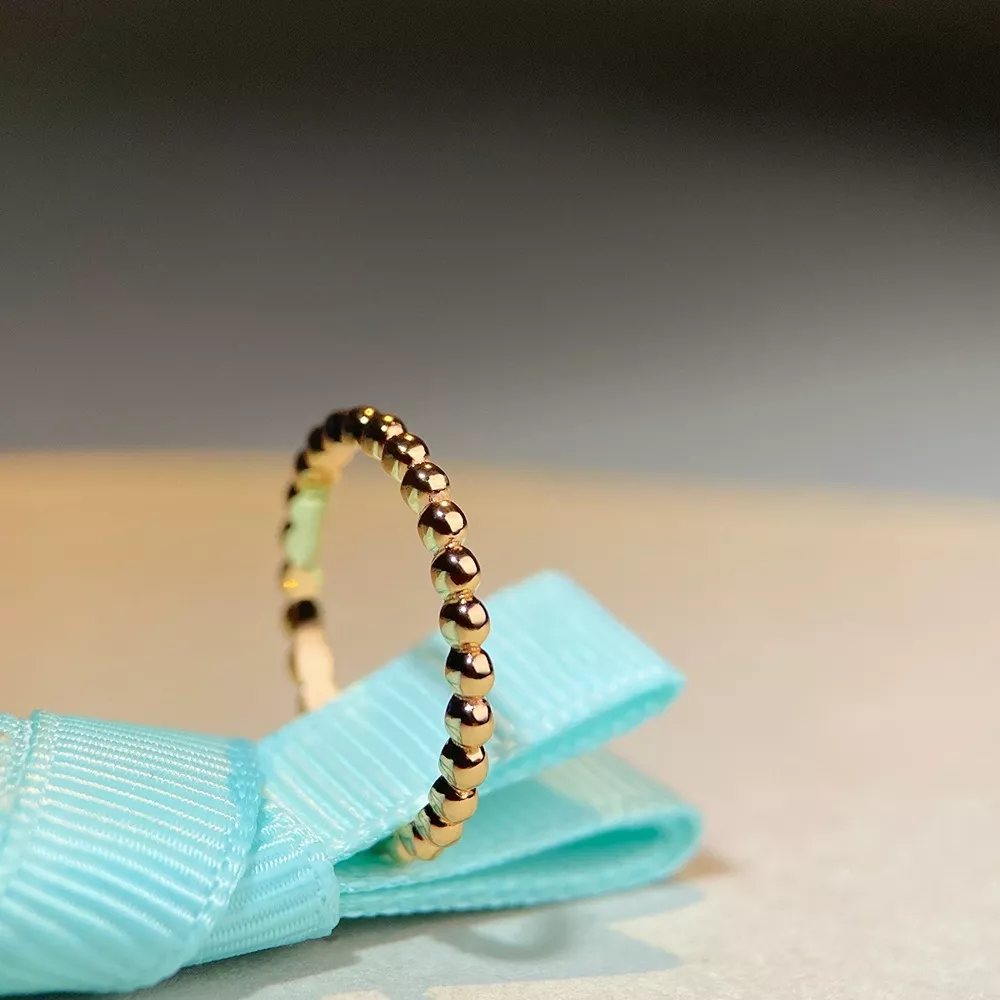 18K Gold-Plated 925 Sterling Silver Bead Ring, image 3