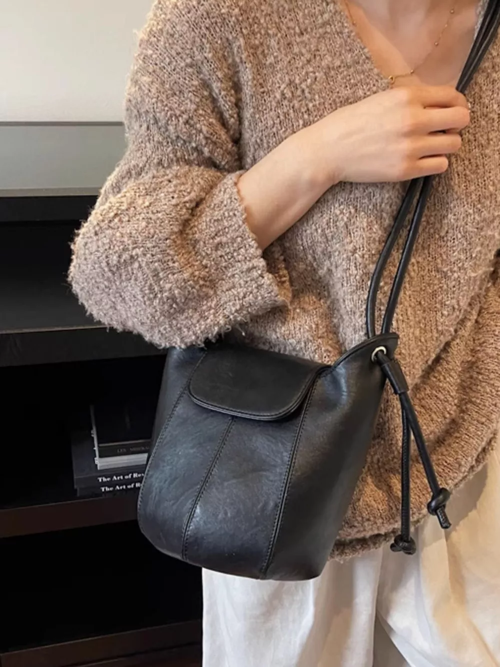 Knot Strap Bucket Crossbody Bag, image 4