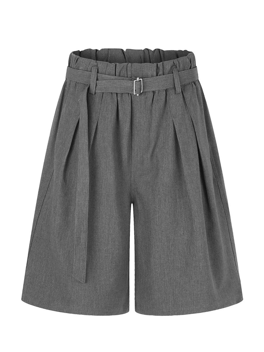 Men's High-Waisted Paperbag Waist Wide-Leg Capris, image 12