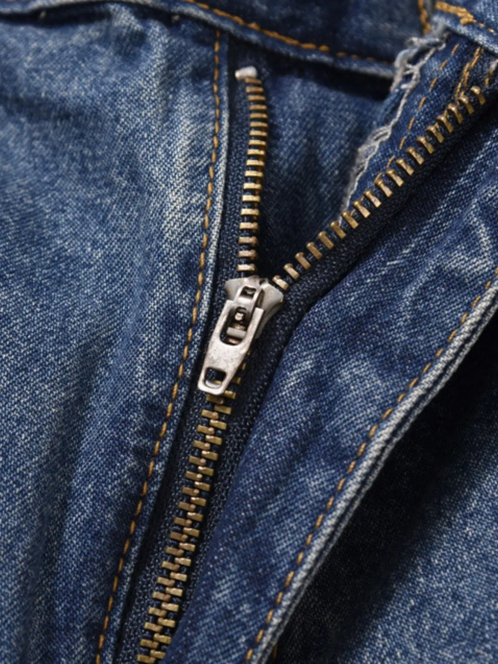 Men's Washed Denim Bermuda Shorts, image 5
