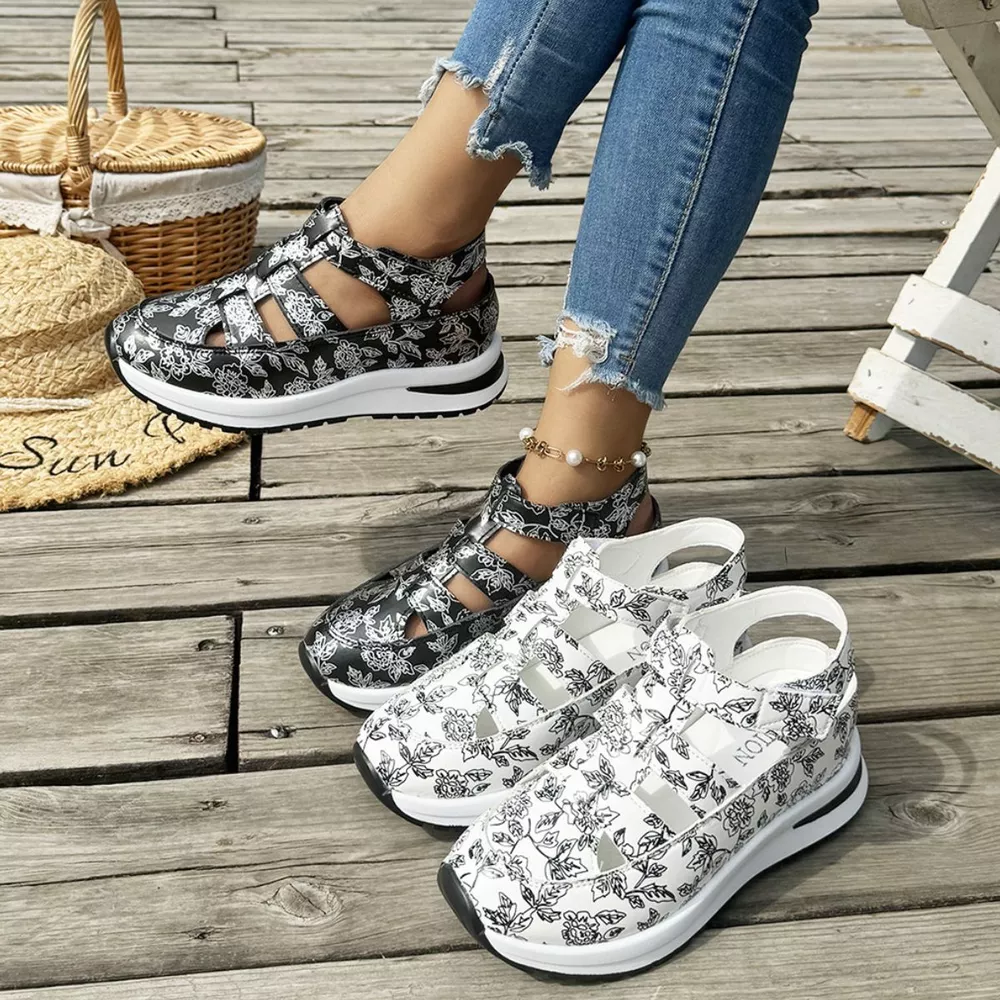 Cutout Velcro Sandals, image 2