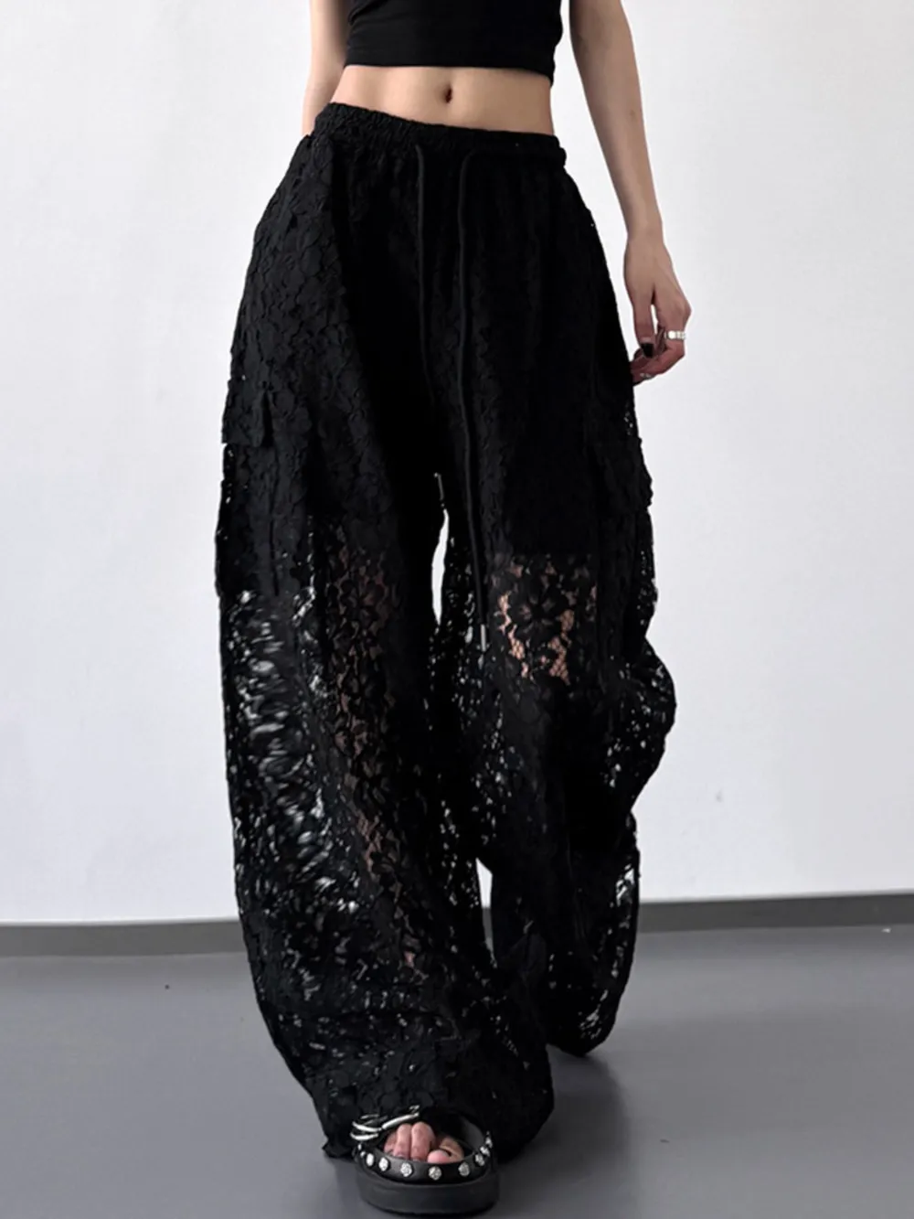Lace Wide Leg Pants, image 11