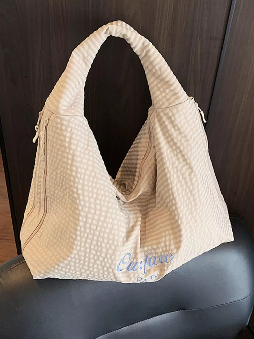 Casual Style Plaid Handbag, image 2