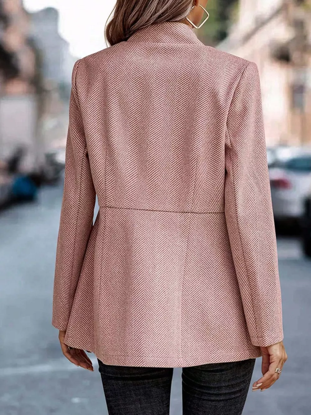 Slim Fit Open Front Blazer, image 21