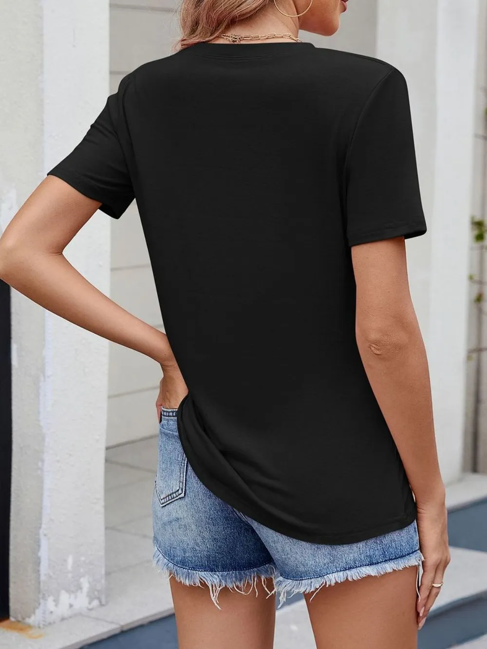 Round Neck Short Sleeve T-Shirt, image 9