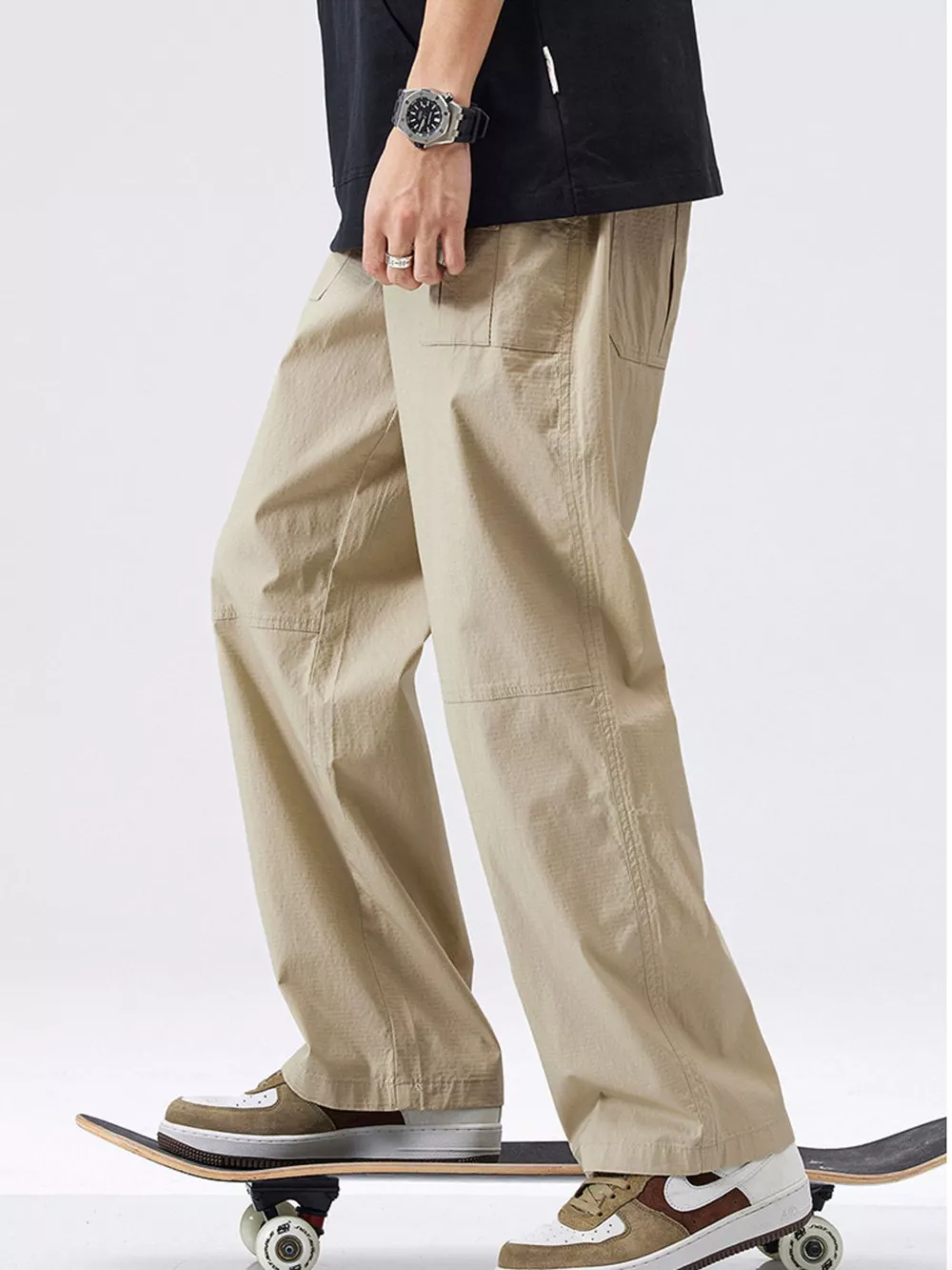 Men's Full Size Relaxed Fit Cargo Pants Plus Size, image 6