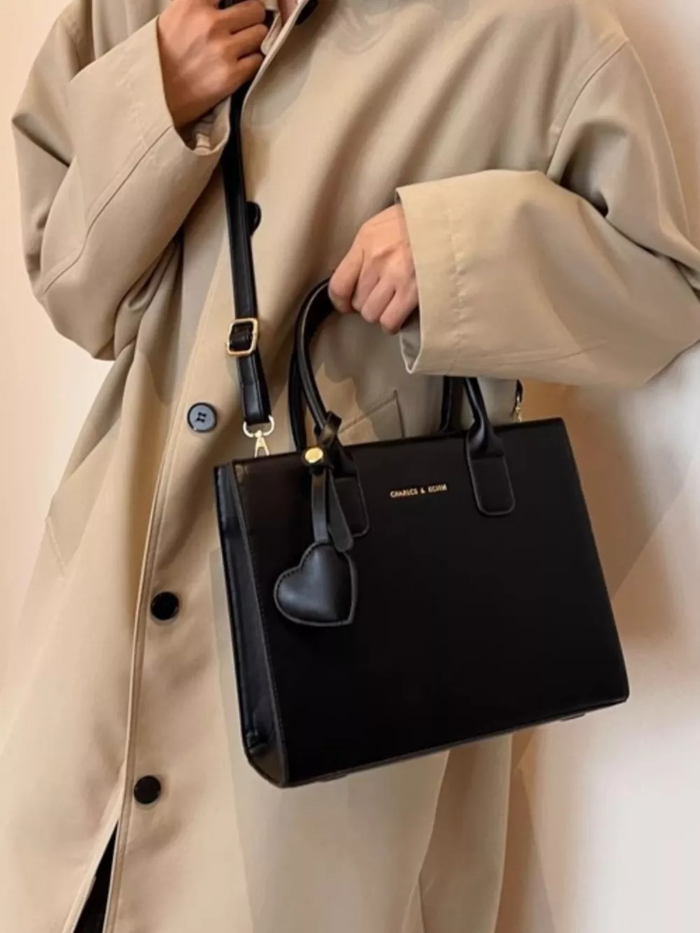 Top Handle Leather Crossbody Bag, image 6