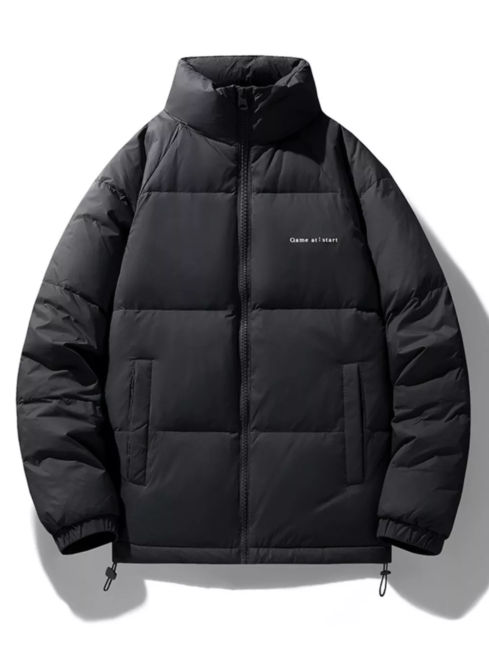 Men's Plus Size Zip Up Padded Puffer Jacket