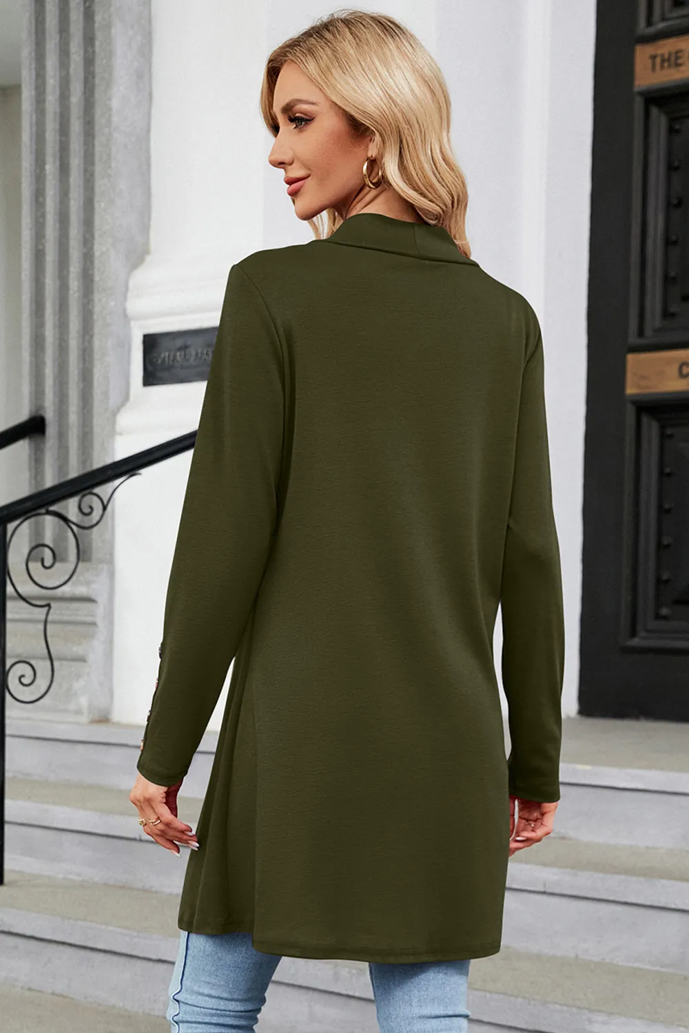 Open Front Long Sleeve Cardigan, image 9