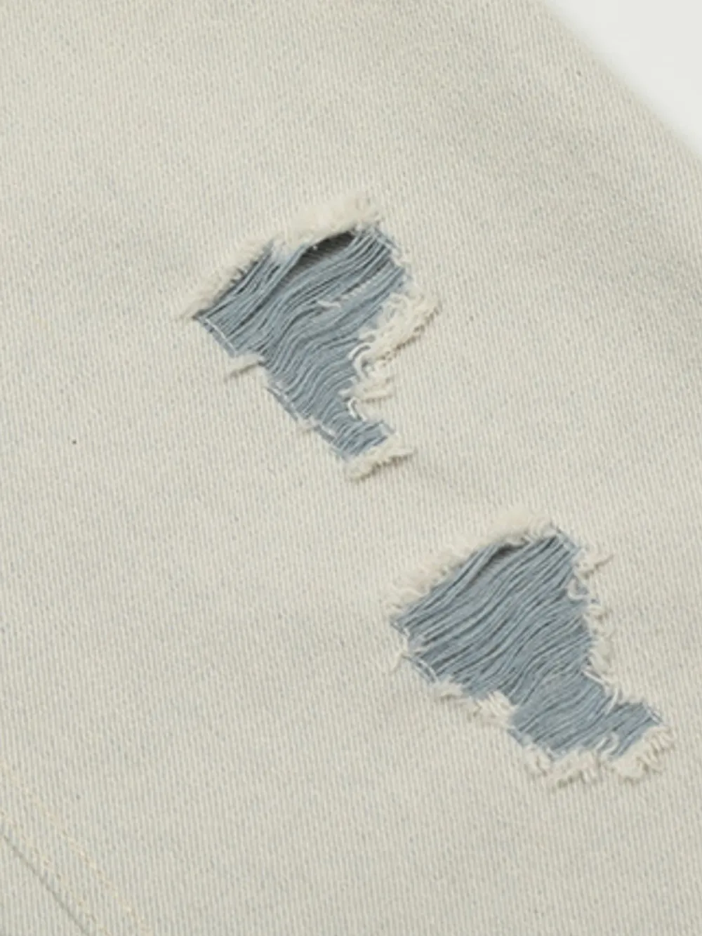 Men's Distressed Wash Straight Leg Jeans, image 8