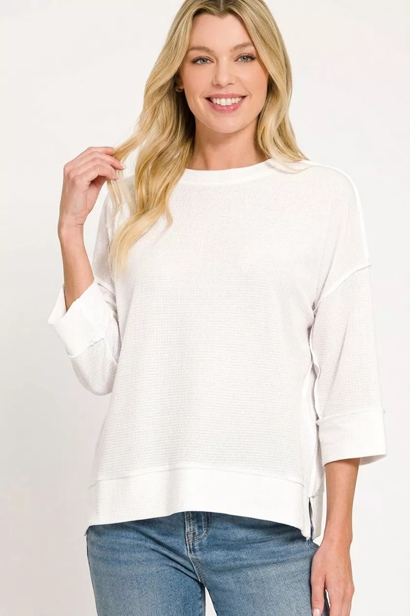 Double Knit 3/4 Sleeve Top