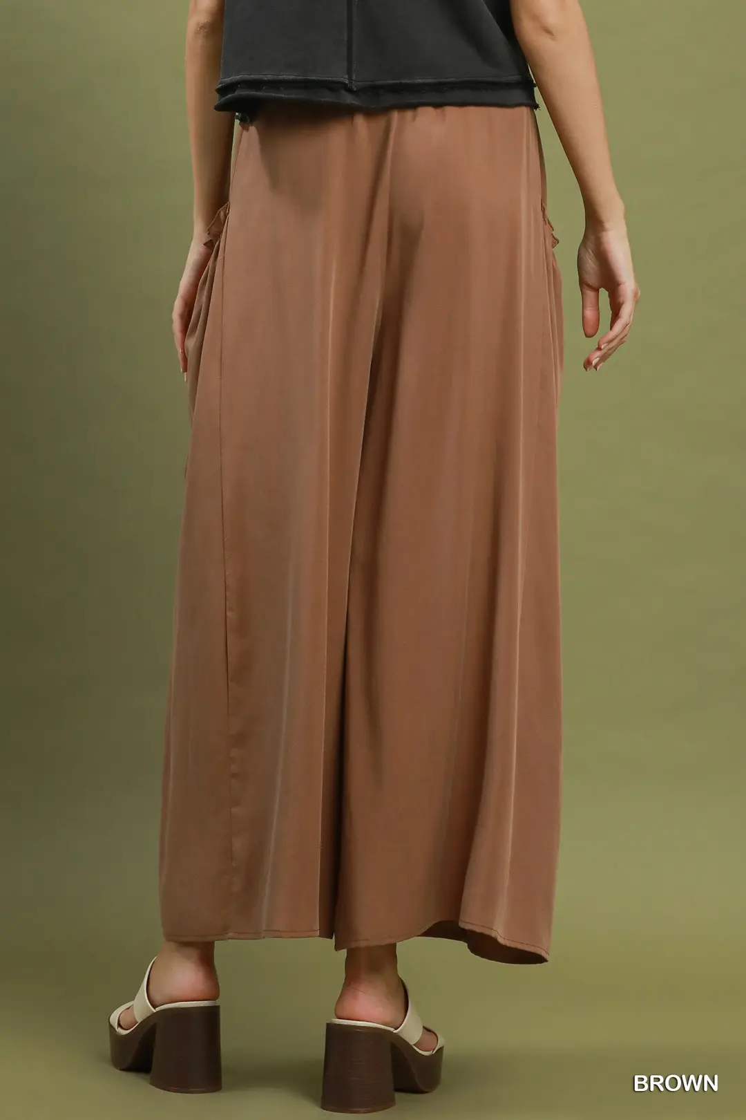 Flowy Wide Leg Pocket Pants, image 3