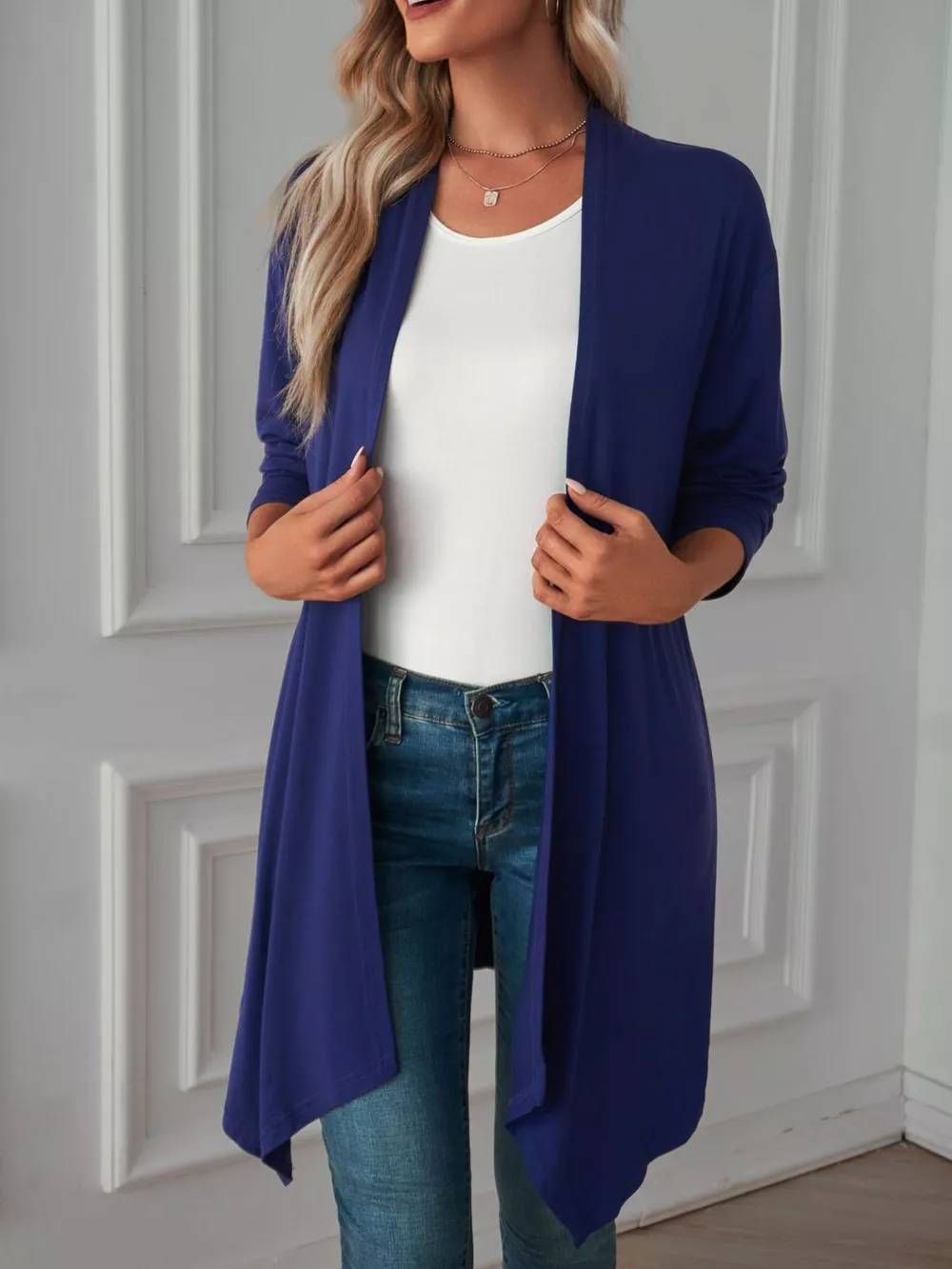 Lightweight Open Front Cardigan, image 4