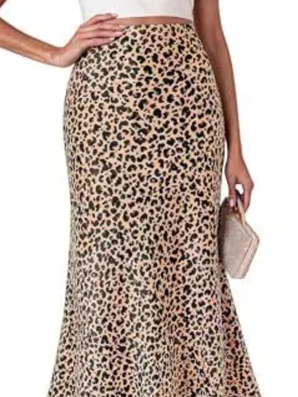 High-Waisted Mermaid Midi Skirt, image 10