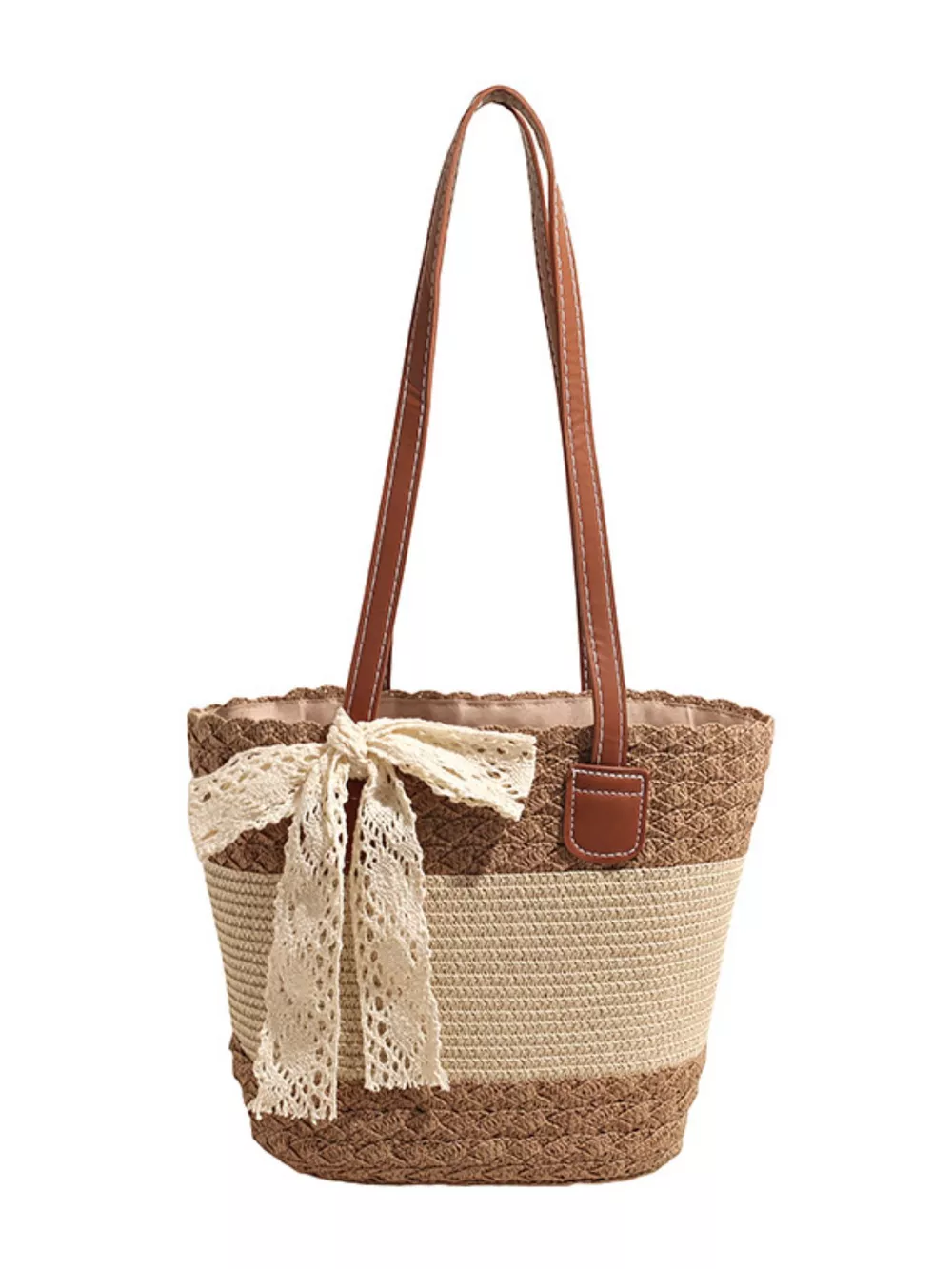 Straw Woven Shoulder Bag, image 5