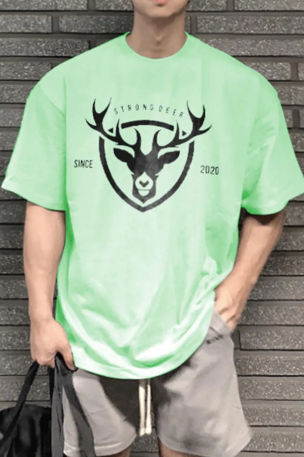 Men's Plus Size Graphic Round Neck Half Sleeve T-Shirt, image 7